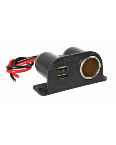 Extra-Power, presa corrente con doppia USB, 12 24V