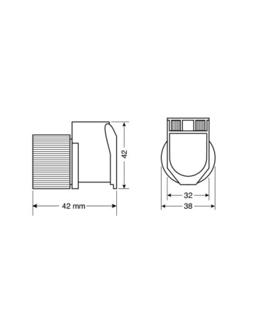 PX-2, presa corrente per uso esterno, 12 24V