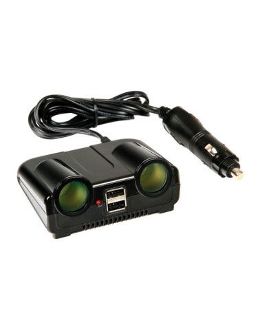 Power Center, presa corrente doppia con USB, 12 24V