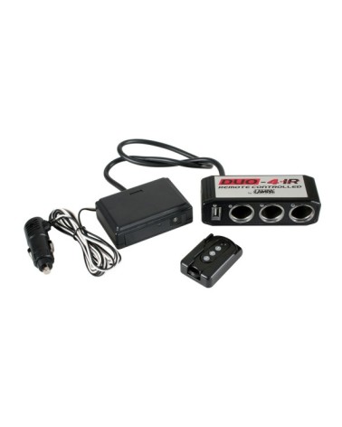 Duo-4, presa corrente tripla, USB, telecomando, 24V