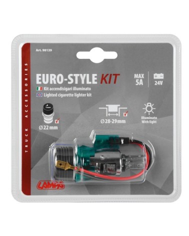 Euro-Style kit accendisigari illuminato 24V