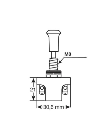 Interruttore tira-spingi - 12 24V - 10A