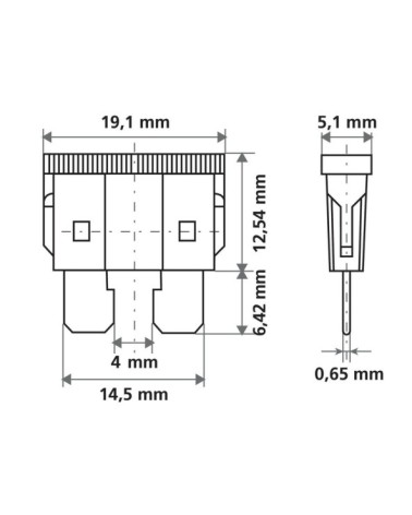 Smart Led, set 6 fusibili lamellari con spia a led, 12 32V - 10A