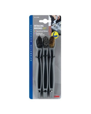 Detailing Brushes, set 3 spazzole per finiture