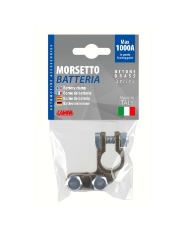 Morsetto batteria pesante  fissaggio cavo a piastrina - max cavo d. 70 mm² - Polo positivo