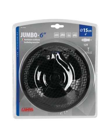 Jumbo ventilatore oscillante d. 6” - 12V