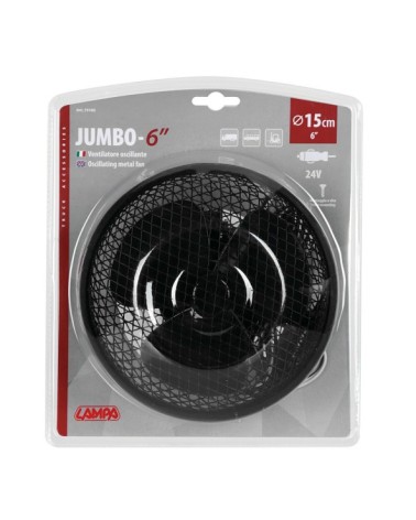 Jumbo ventilatore oscillante d. 6” - 24V