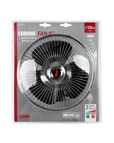 Chrome-Fan, ventilatore d. 8" - 24V