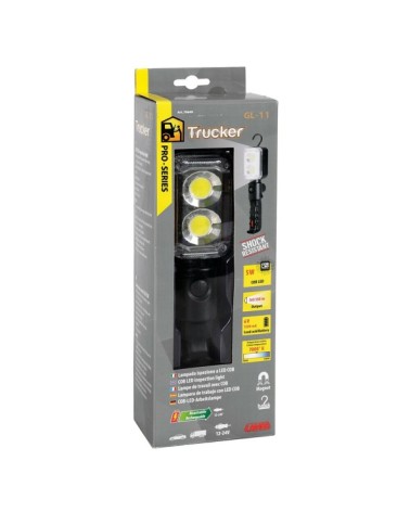 GL-11 Trucker, lampada ispezione ricaricabile a Led Cob - 12 24V