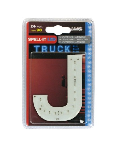 Spell-It Led, 90 mm, 24V - Blu - J