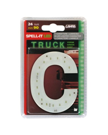 Spell-It Led, 90 mm, 24V - Verde - C