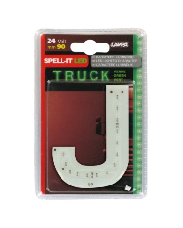 Spell-It Led, 90 mm, 24V - Verde - J