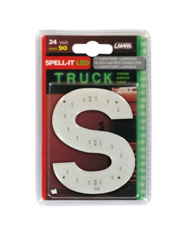 Spell-It Led, 90 mm, 24V - Verde - S