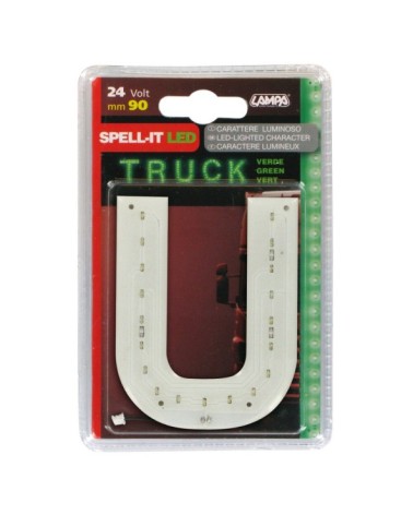 Spell-It Led, 90 mm, 24V - Verde - U