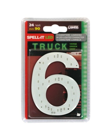 Spell-It Led, 90 mm, 24V - Verde - 6