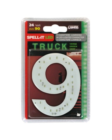 Spell-It Led, 90 mm, 24V - Verde - 9