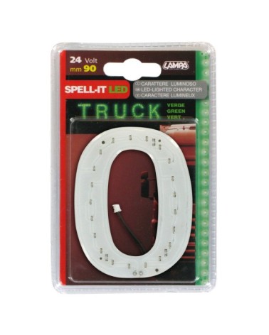 Spell-It Led, 90 mm, 24V - Verde - 0