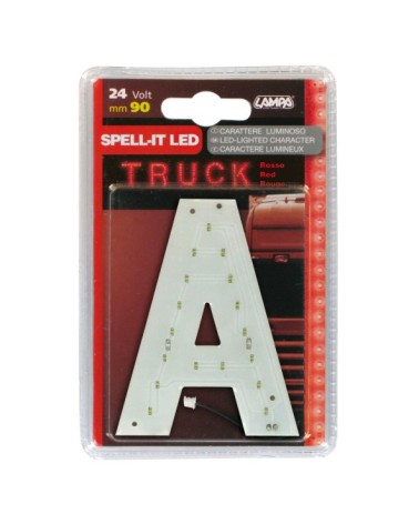 Spell-It Led, 90 mm, 24V - Rosso - A