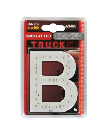 Spell-It Led, 90 mm, 24V - Rosso - B