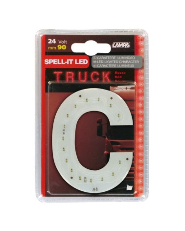 Spell-It Led, 90 mm, 24V - Rosso - C