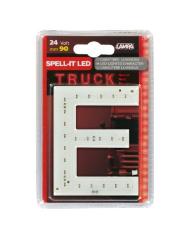 Spell-It Led, 90 mm, 24V - Rosso - E