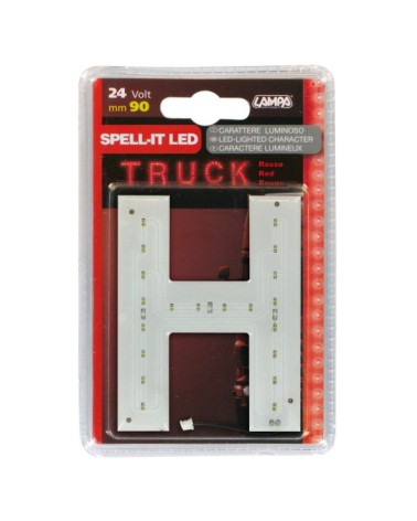 Spell-It Led, 90 mm, 24V - Rosso - H