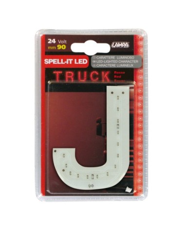 Spell-It Led, 90 mm, 24V - Rosso - J