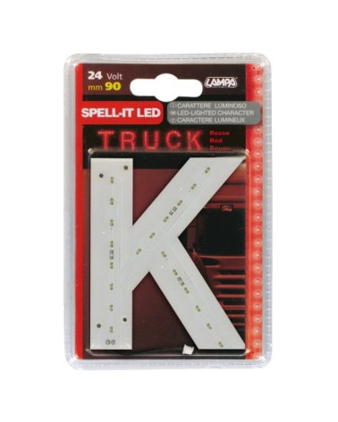 Spell-It Led, 90 mm, 24V - Rosso - K