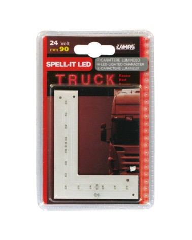 Spell-It Led, 90 mm, 24V - Rosso - L