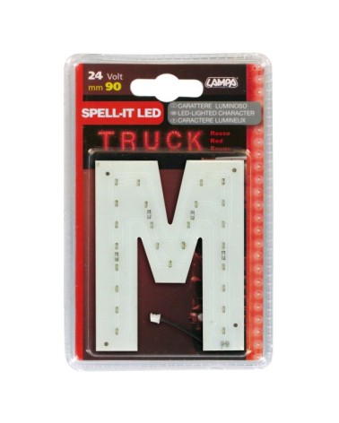 Spell-It Led, 90 mm, 24V - Rosso - M