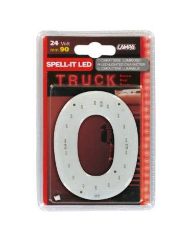 Spell-It Led, 90 mm, 24V - Rosso - O