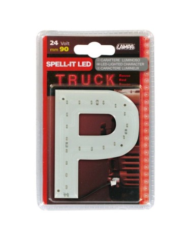 Spell-It Led, 90 mm, 24V - Rosso - P