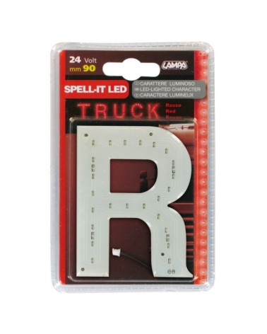 Spell-It Led, 90 mm, 24V - Rosso - R