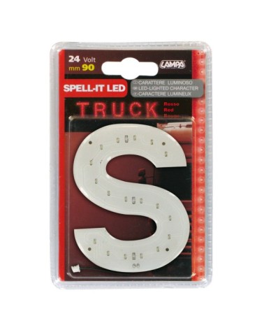 Spell-It Led, 90 mm, 24V - Rosso - S