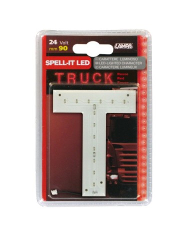 Spell-It Led, 90 mm, 24V - Rosso - T