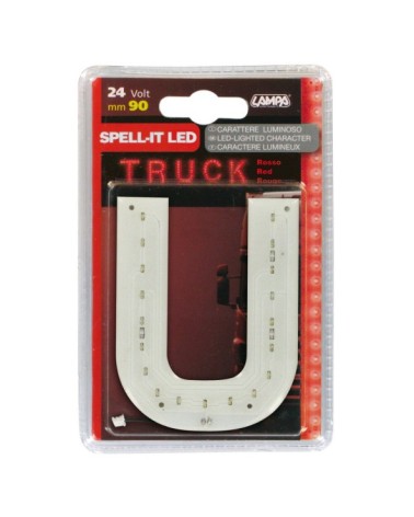 Spell-It Led, 90 mm, 24V - Rosso - U