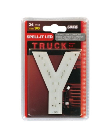 Spell-It Led, 90 mm, 24V - Rosso - Y