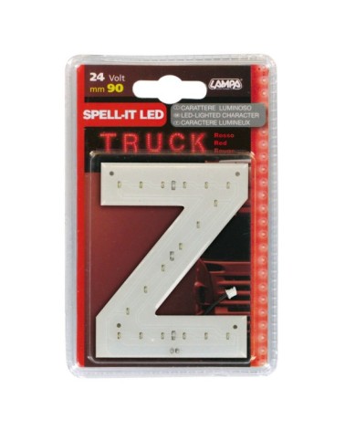 Spell-It Led, 90 mm, 24V - Rosso - Z