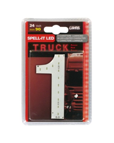 Spell-It Led, 90 mm, 24V - Rosso - 1