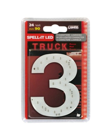 Spell-It Led, 90 mm, 24V - Rosso - 3