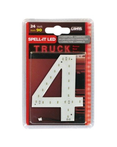 Spell-It Led, 90 mm, 24V - Rosso - 4