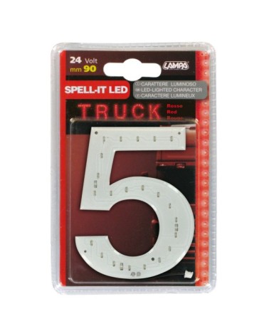 Spell-It Led, 90 mm, 24V - Rosso - 5