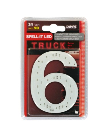 Spell-It Led, 90 mm, 24V - Rosso - 6