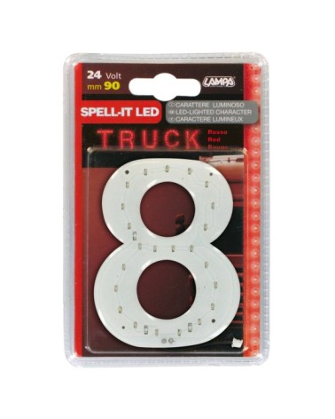 Spell-It Led, 90 mm, 24V - Rosso - 8