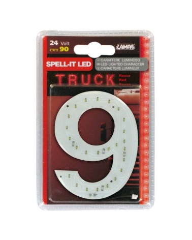 Spell-It Led, 90 mm, 24V - Rosso - 9