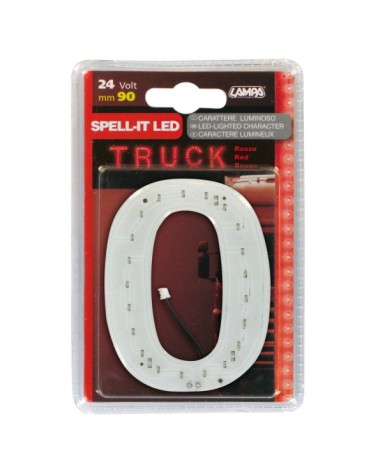 Spell-It Led, 90 mm, 24V - Rosso - 0