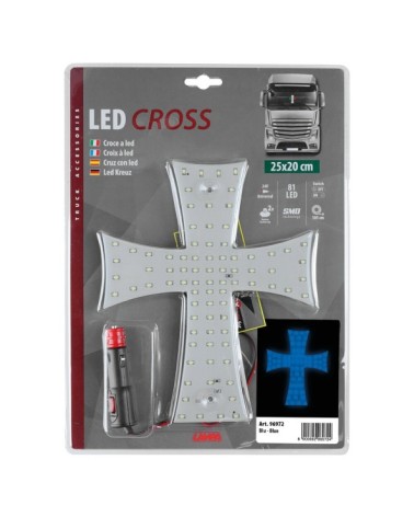 Croce a Led 24V - Blu