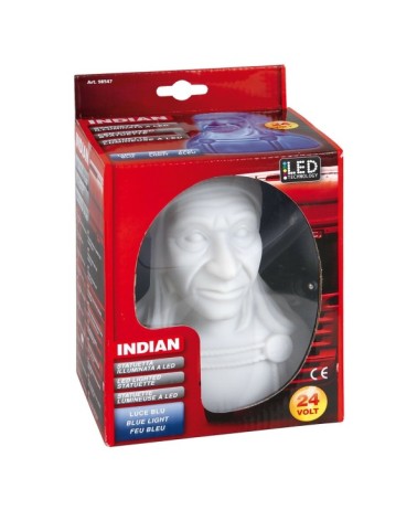 Indian, statuetta illuminata a Led, 24V