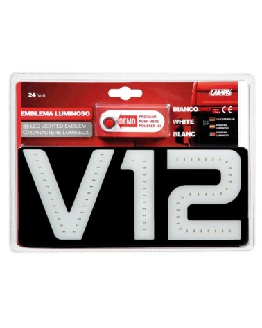 Emblema luminoso, 24V - V12