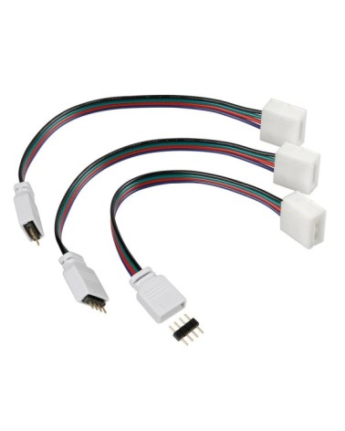 Connect-3, Connettori centralina per strisce a Led RGB, set 3 pz